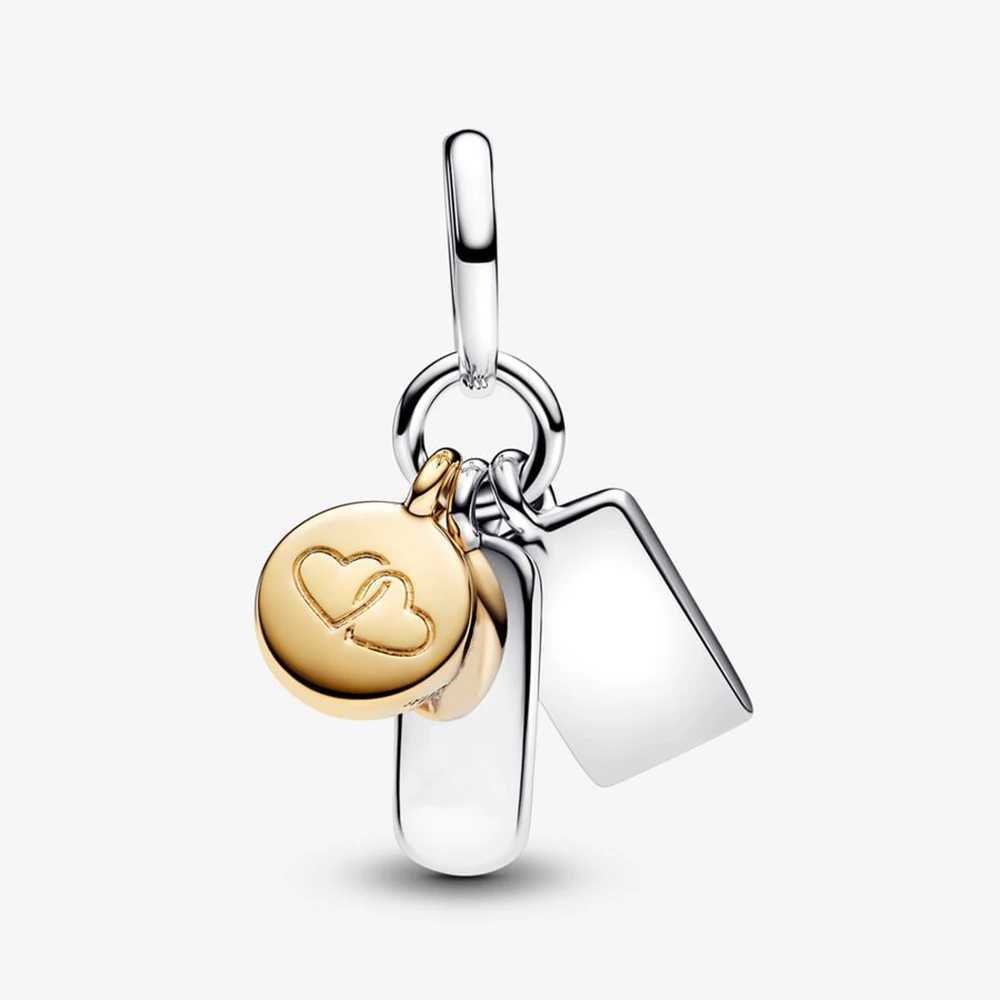 2024 Yeni Moda 925 Sterling Gm Dostluk l Dangle Charm Boncuklar 3mm Orijinal Bileklik Kadn DIY Tak Hediyelerine Uyuyor XJ250607