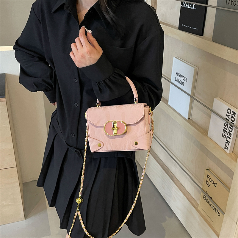 designer High-end Silver Small Bag for Women 2025 New Trendy Fashion Versatile Crossbody Bag Popular Hot Handbag Small Square Bag