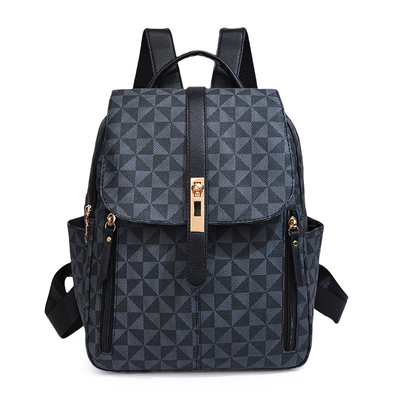Designer bag free shipping 2025 new fashion light luxury high-end texture printed large capacity fashion backpack for womens