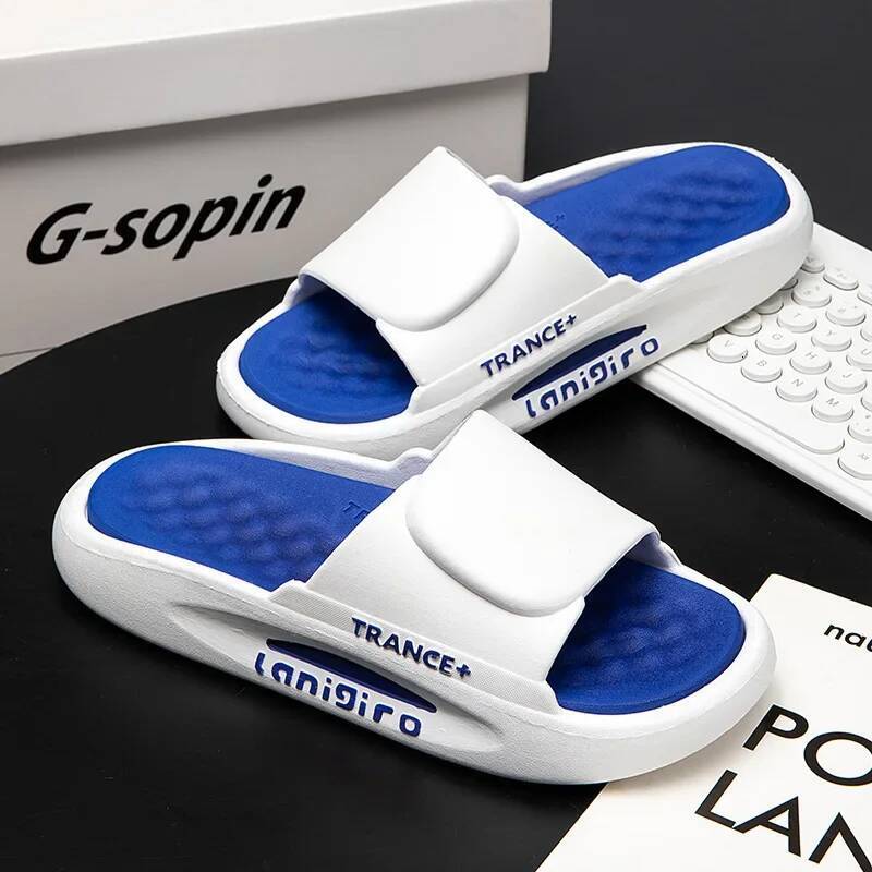 Ddmyoutdoor Men Slippers Soft Comfortable Beach Casual Shoes Lightweight Eva Flat Non Slip Wear Resistant Sandals outdoor shoes