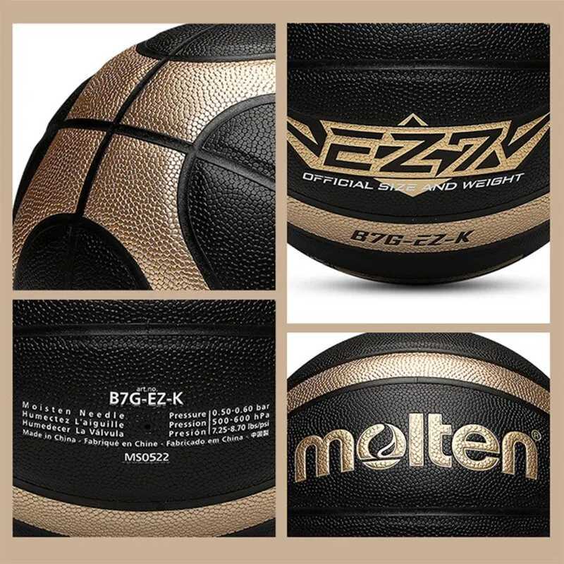 Men Molten Basketball Balls Official Size 7/6/5 PU Material High Quality Outdoor Indoor Sports Match Training Basketball Ball XJ250606