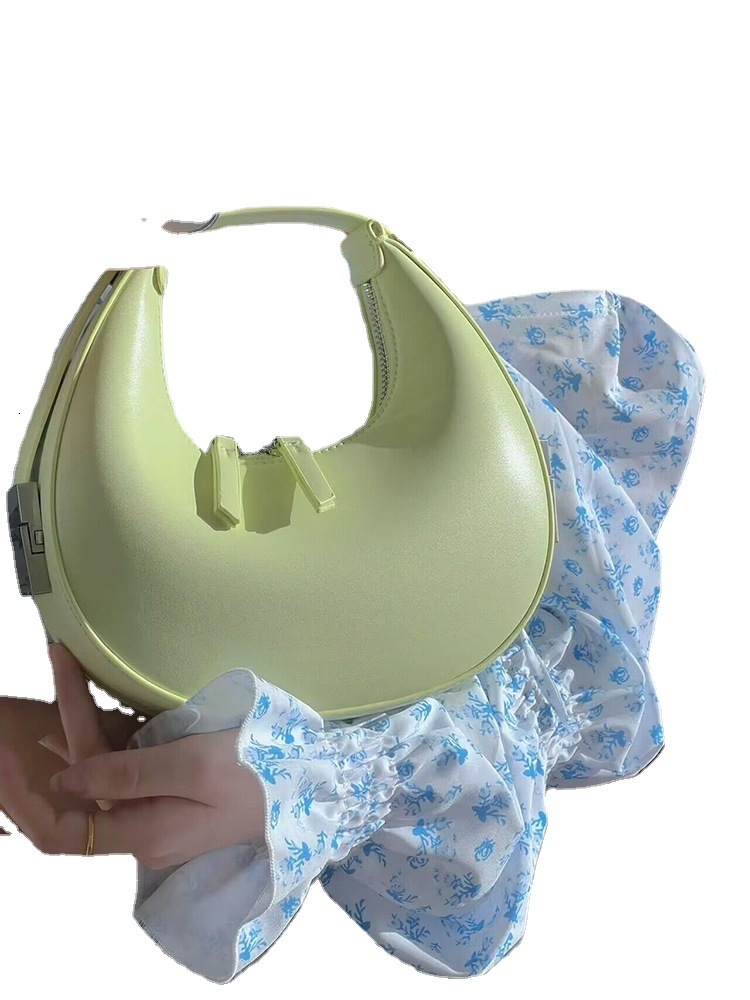 designer Niche Designer Bag for Women 2025 New Trend Simple Personality Underarm Crescent Bag Internet Celebrity Versatile Handbag Shoulder Bag