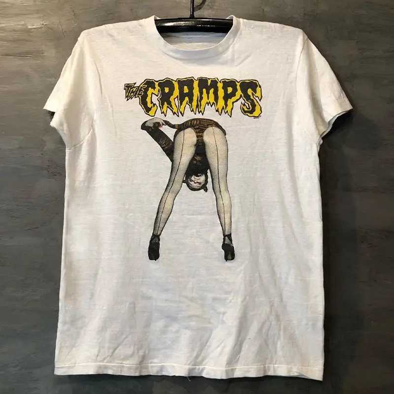 The Cramps Underground Psychedelic Band Goth Vintage Street Summer Cotton Short Sleeves Men and Women Oversize W250607