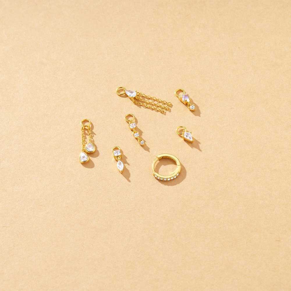 ROXI Tassel Charms DIY Pendant For Earrings Necklace Women Girls 925 Sterling Silver 1PC Exquisite Zircon Jewelry Accessories XJ250607