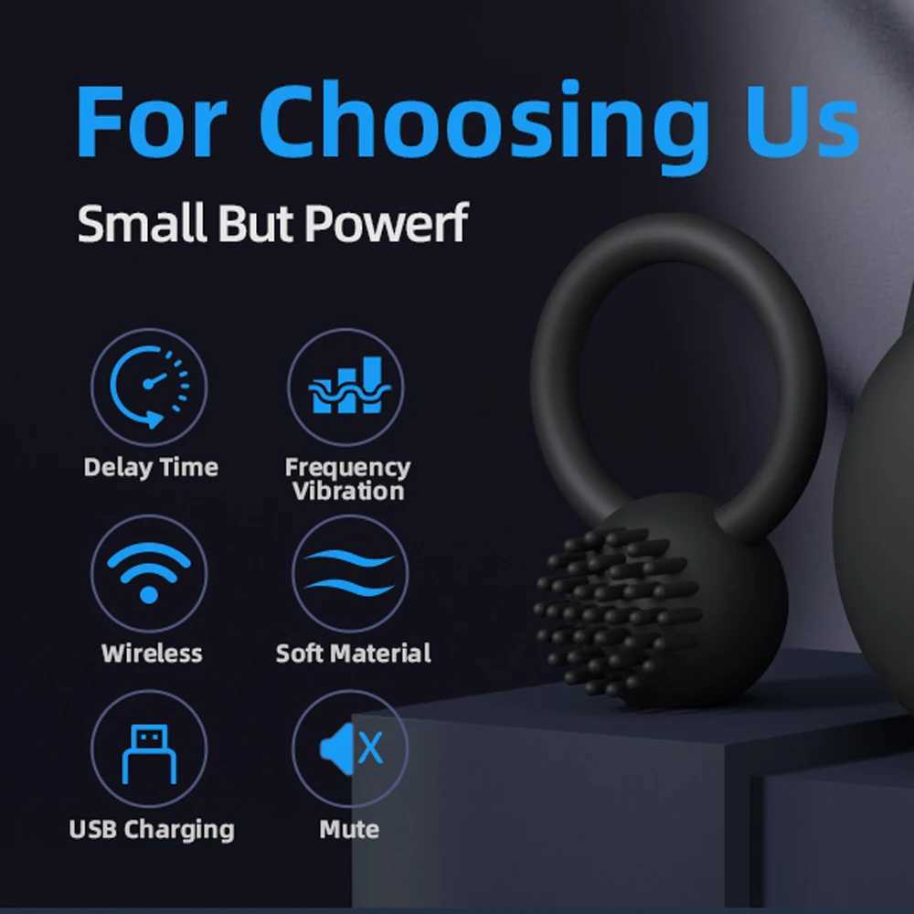 Cock Ring Vibrator Penis Sleeve Sucking Stimulator Remote Control G-spot Erection Ring Clitoral Sex Toy for Adult Supplies XJ250607