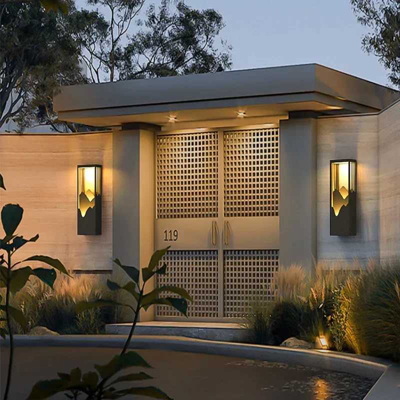 Creative Solar LED Outdoor Light Waterproof Garden Decoration Lamps For Balcony Courtyard Street Wall Lighting Outdoor Luminaire W250607