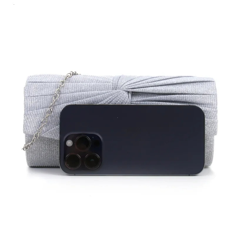 Glitter Silvery Women Sequins Clutch Evening Bags Party Dinner Chain Shoulder Bags Female Wedding Banquet Purse Handbags 250606