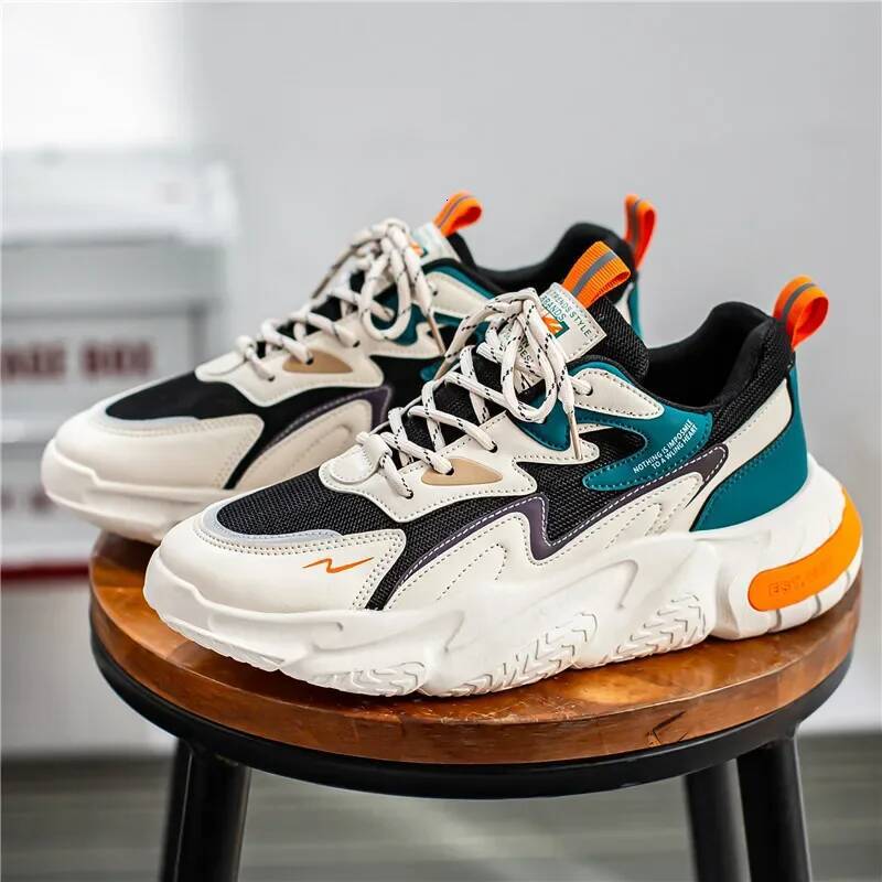 Ddmyoutdoor Men S Casual Sneakers Fashion Breathable Mesh Tennis Sports Running Elastic Vulcanized Comfortable Male Shoes Outdoor Shoes