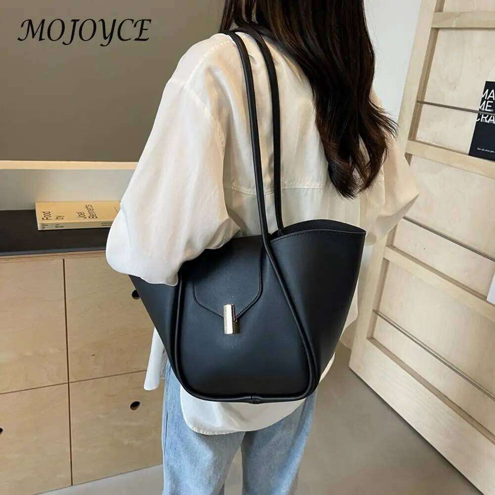 Women Fashion Shoulder Large Capacity Simple Handbag Adjustable Strap Tote Daily Bag For Female