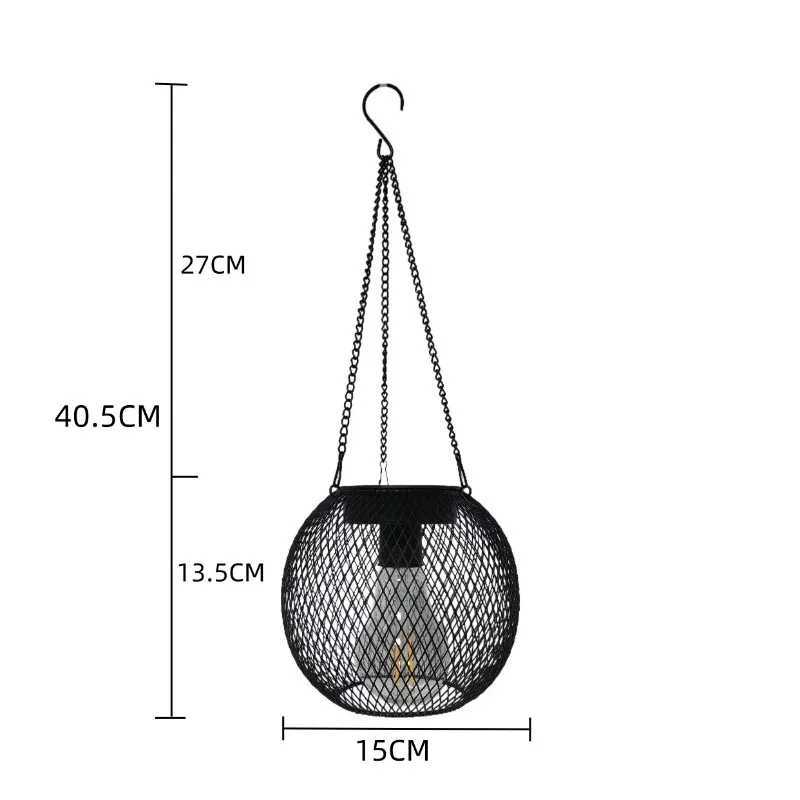 Solar Garden Lights Outdoor Hollow Diamond Pattern Projection Lantern Waterproof Decorative Hanging Lamp for Yard Pathway DecorXJ250606