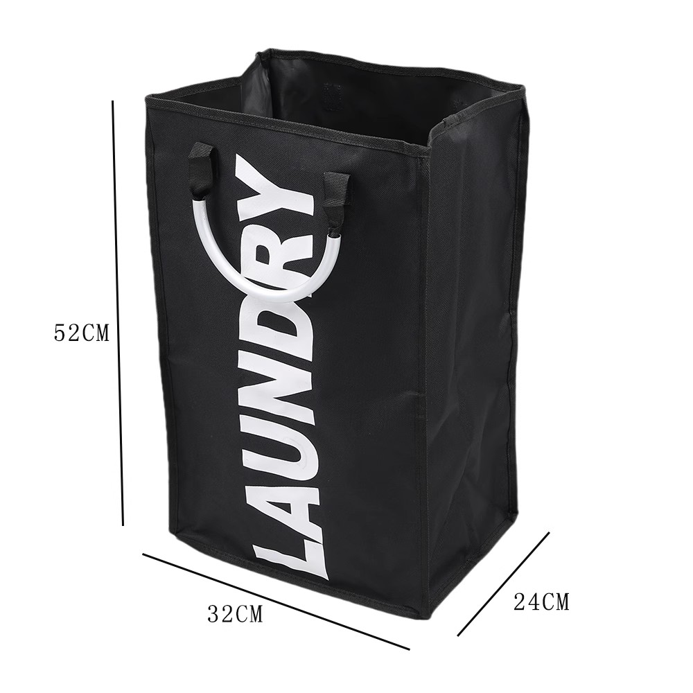 Large capacity single grid aluminum handle hand-held dirty clothes basket
