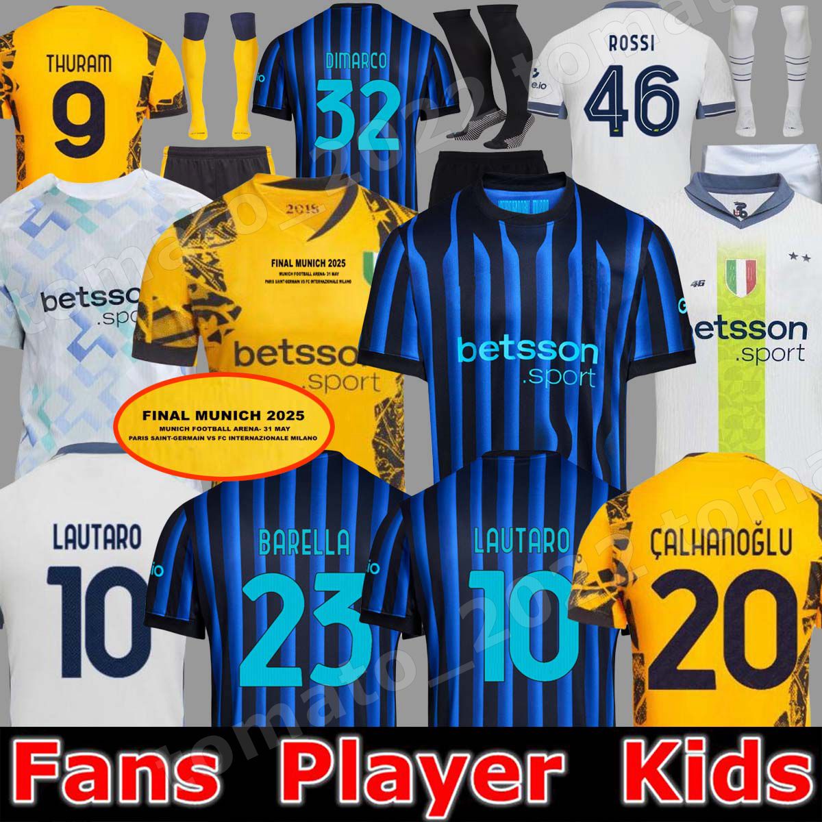 24 25 26 Maglia LAUTARO Soccer Jerseys BARELLA FRATTESI INTERS THURAM ARNAUTOVIC CALHANOGLU Football Shirt 2024 2025 milans Rossi Special Edition Men Kids