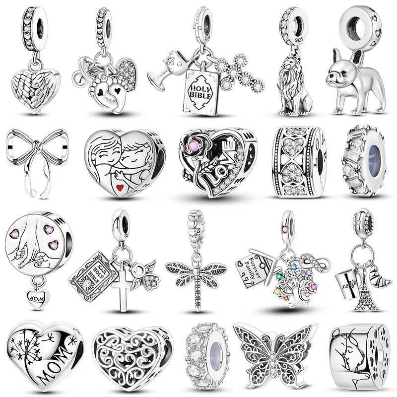 Dangle Charms Hot Sale White Beads 925 Silver Fit Original Bracelet Jewelry Diy For Woman Pendants Charms XJ250607