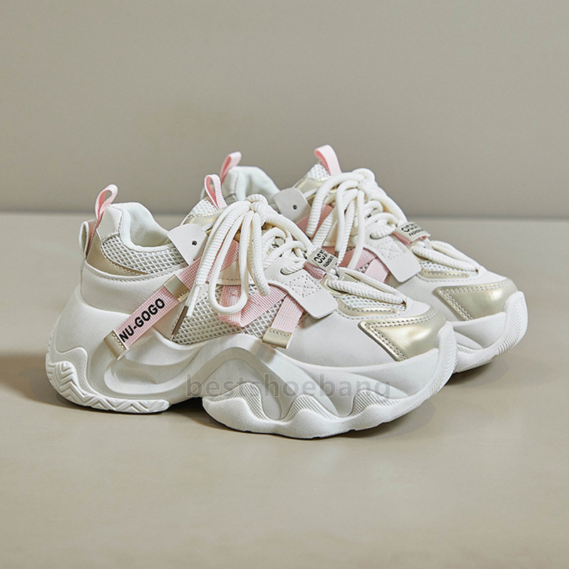 womens trainers running shoes designer sneakers fashion outdoor lace-up tennis white black breathable mesh comfortable women platform daddy shoes free