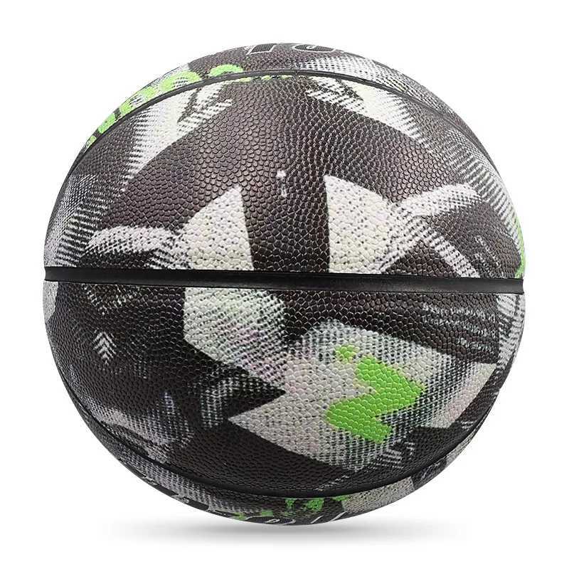 Black Pattern Basketball Size 7 Outdoor Wear resistant and Anti slip Adult and Youth Training Basketball XJ250606