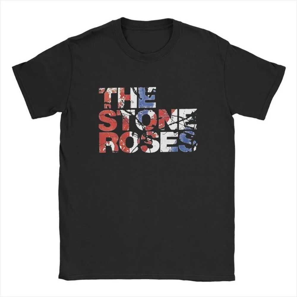The Stone Roses T Shirts for Men Pure Cotton Funny T-Shirt Round Neck Christmas Tour T Shirt Short Sleeve Clothing Summer X250607