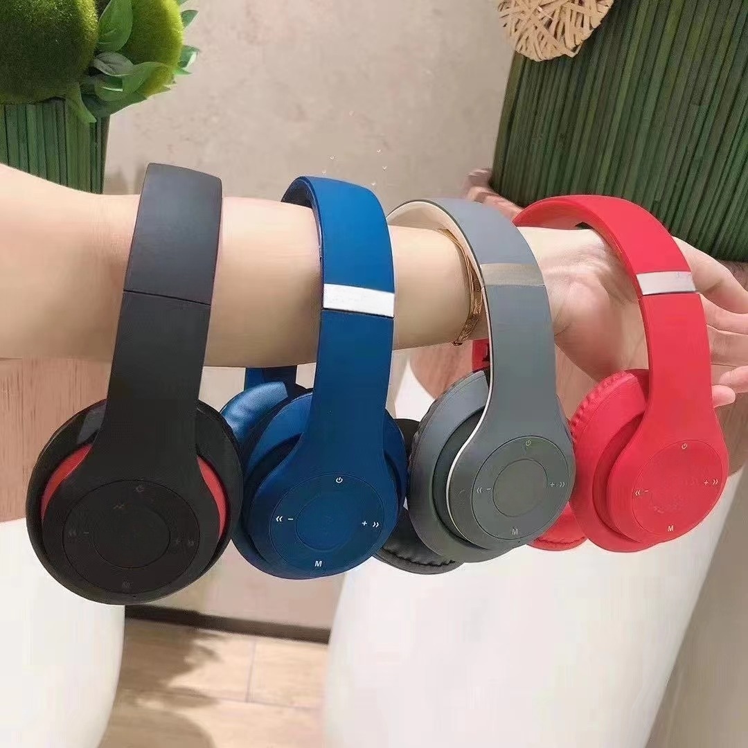 Wireless Bluetooth headset with stereo motion noise cancelling headphones