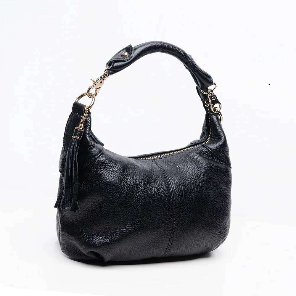 Candy Color Fashion Women Bags 100%Genuine Leather Women's Shoulder Handbag Hobos Casual Purse Satchel Cowhide Ladies Soft Bag 2025/06/07