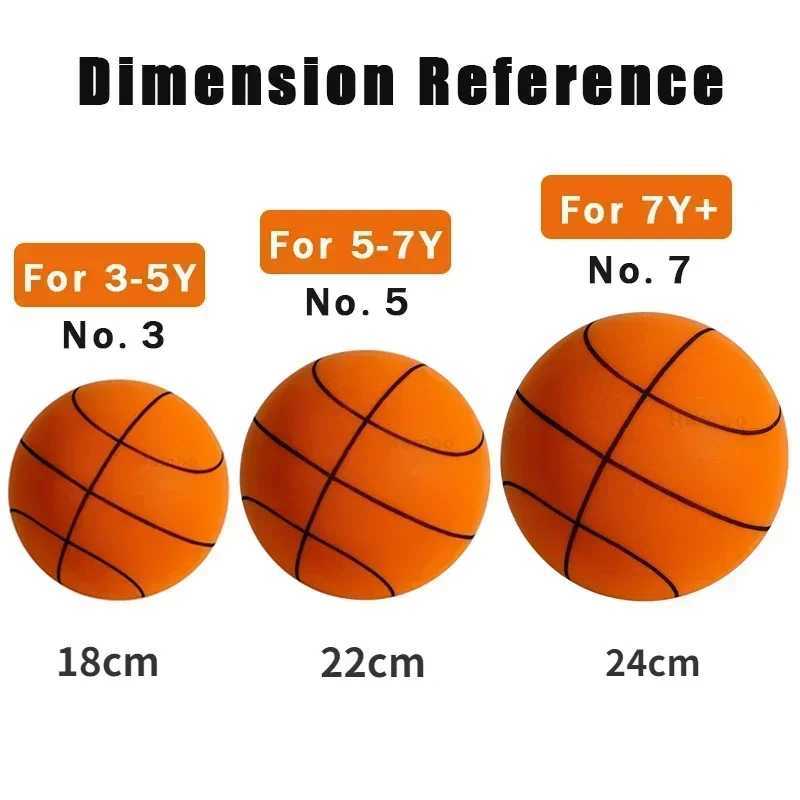 Silent Basketball 2025 Dribbling Indoor Foam Ball Higher Bounce Noiseless Non-deforming For Indoor Training Sport XJ250606