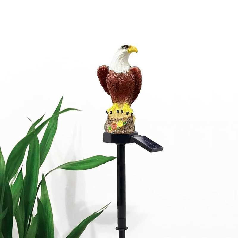 1Pack Solar Garden Lights Outdoor Eagle Solar Garden Stake Light Waterproof LED Light For Garden Patio Lawn Walkway Decoration XJ250606