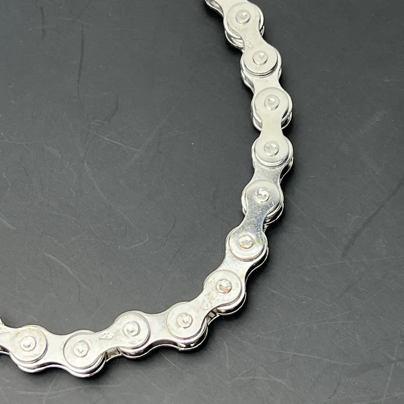 Japanese Trend Thick pants chain Hip hop punk style Essential for Going Out Bicycle chain style Jeans waist decoration 250530