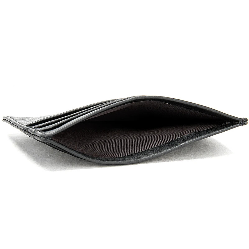 WESTAL Leather Mens Credit Card Black Holder Cards Casual ID Holders 250605
