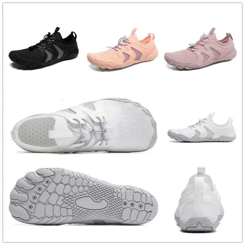 Women Men Water Shoes Upstream Wading Swimming Barefoot Five Fingers Aqua Shoes Beach Seaside Gym Fitness Unisex Sneakers 250604