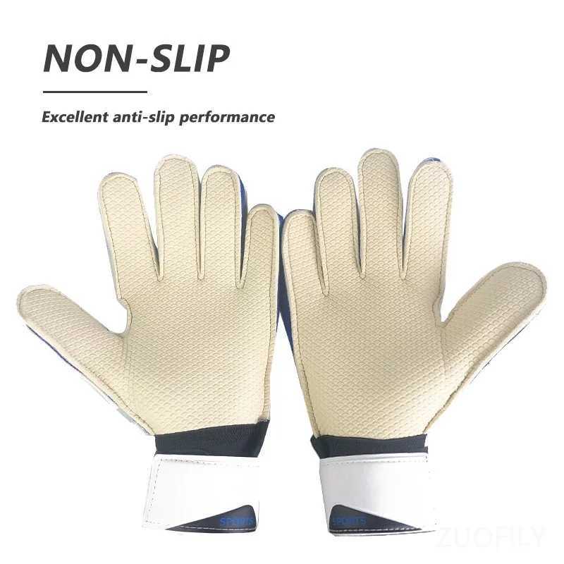 Professional Goalkeeper Gloves Thickened Teenager Latex Football Protection Gloves Goalkeeper Soccer Goalie Protective Equipment XJ250606