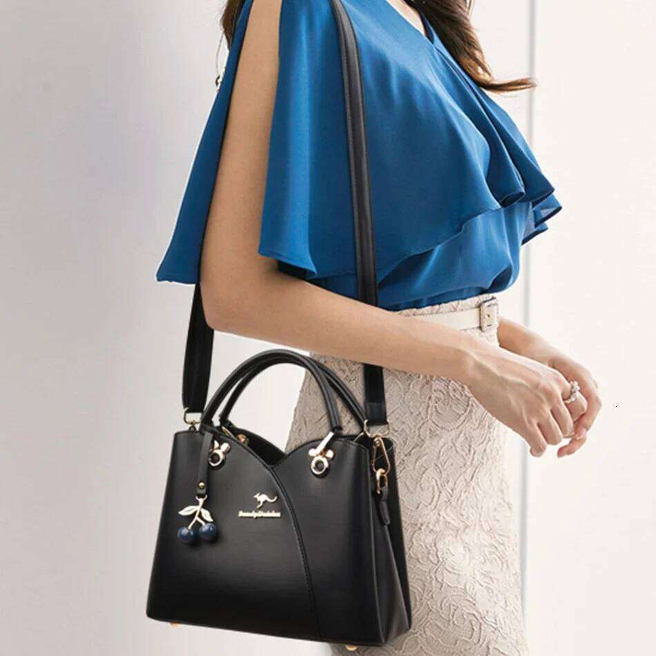 Designer 3 Layers Female Messenger Bags Ladies Crossbody Shoulder Tote Bag for Women 2024 Fashion New Handbag with Cherry