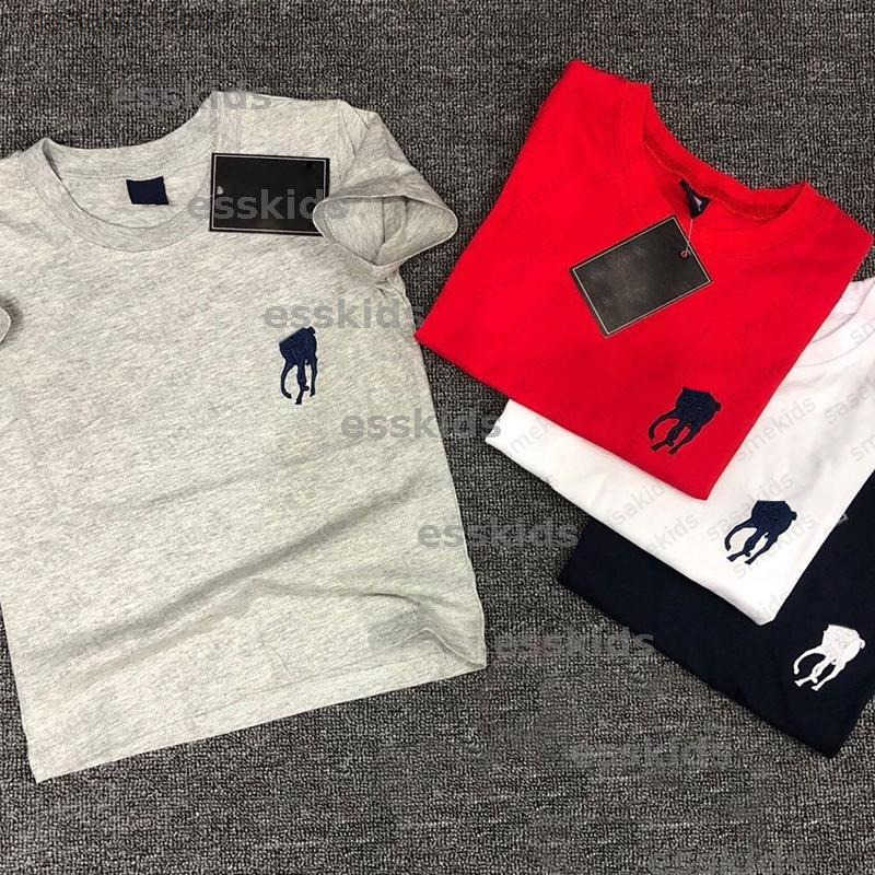 Summer pure cotton short sleeved T-shirt new boys casual round neck tshirt fashion childrens tops classic print kids clothes 90-160 CSD2505291 y250607