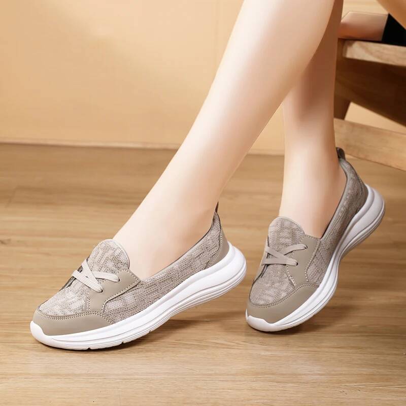 Ddmyoutdoor Ddmyoutdoor Women Platform Breathable Walking Mesh Flat Bottom Outdoor Casual Sports Vulcanized Shoes Zapatillas De Deporte Outdoor Shoes