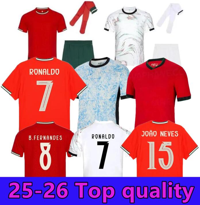 25/26 Portugal soccer Jerseys Portuguesa RoNalDo Jerseys JOAO FELIX BERNARDO B. FERNANDES PEPE 2024 2025 2026 Portugal football shirt Team Men Kids kit