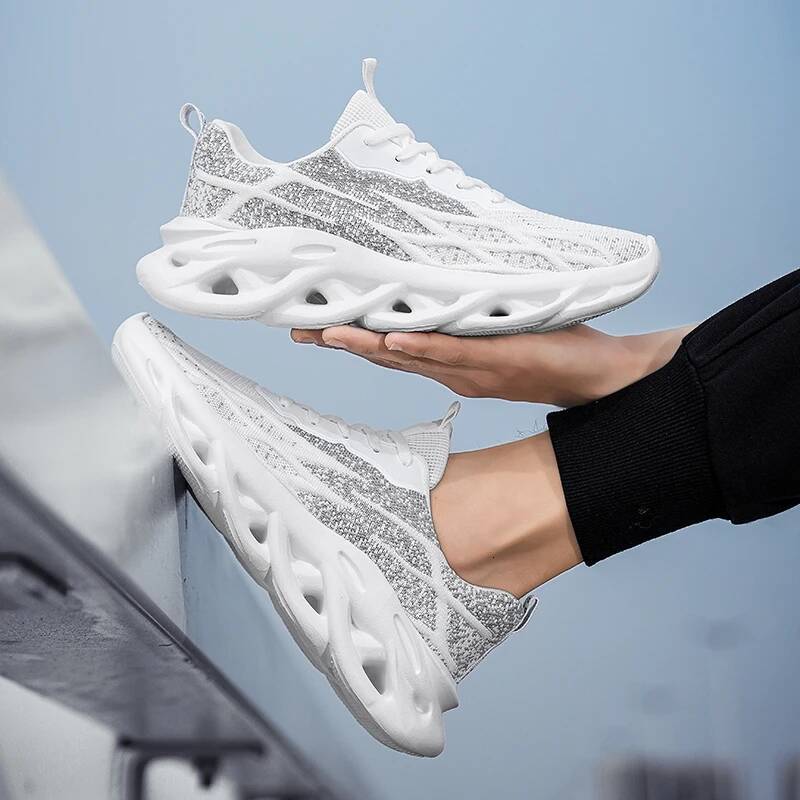 Ddmyoutdoor Men S Mesh Breathable Casual Sneaker Platform Anti Slip Shock Absorbing Lightweight Soft Sole Fashion Running Shoes Outdoor Shoes