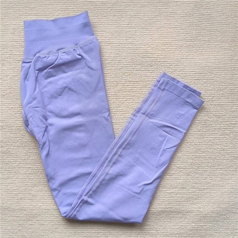 Seamless Sporty High Elastic Yoga Leggings Fiess Pants Butt Lifting Tummy Control Squat Proof Workout Tights