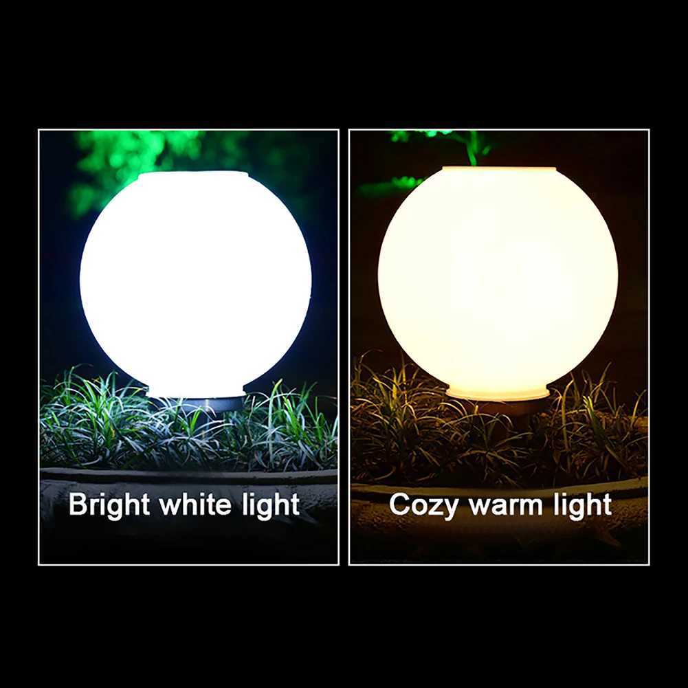 Solar Light Outdoor Fixtures Courtyard Garden Lawn Street Lights Round Ball Lamp External Landscape Patio Pillar Party Lighting W250607