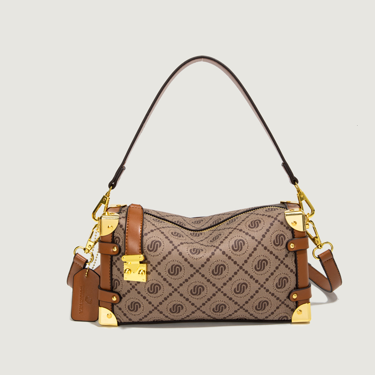 Free Shipping Crossbody Bag For Women 2025 New Dopamine Colorful Printed Box Bag Fashion Soft Leather Ladies Handbag Designer Bags Luxury Can Be Shoul