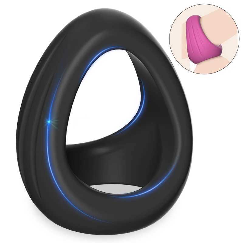 Triangle Penis Ring Cock Ring Male Chasity Cage Scrotum Bondage Ball Stretcher Delayed Ejaculation Sex Toy for Men Sex Shop XJ250607