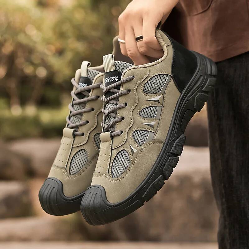 Ddmyoutdoor Summer Men S Trekking Sneakers Breathable Travel Walking Non Slip Outdoor Hiking Shoes Man Zapatillas De Hombre Outdoor Shoes