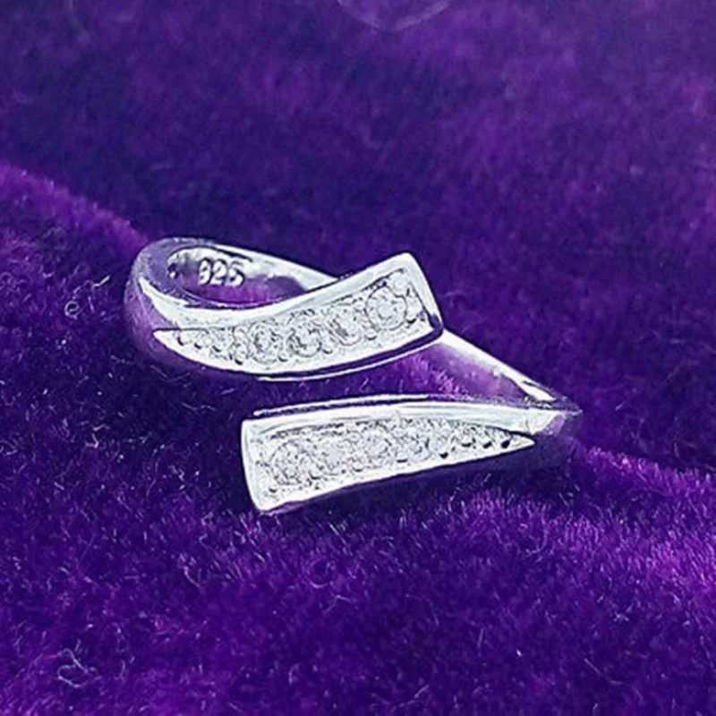 Delysia King Aestheticism Womens Ring Simplicity Light Luxury Student Rings (Opening Adjustable) W250606