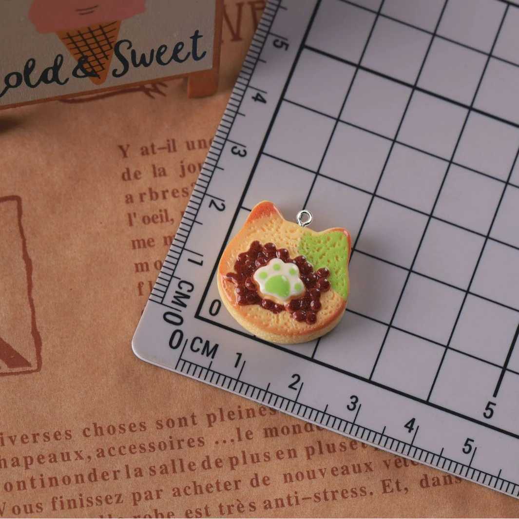 10Pcs Cute Rabbit Bear Bread She Resin Charms Animal She Toast Cookies Pendants for Earrings Keychains DIY Jewelry Making XJ250607