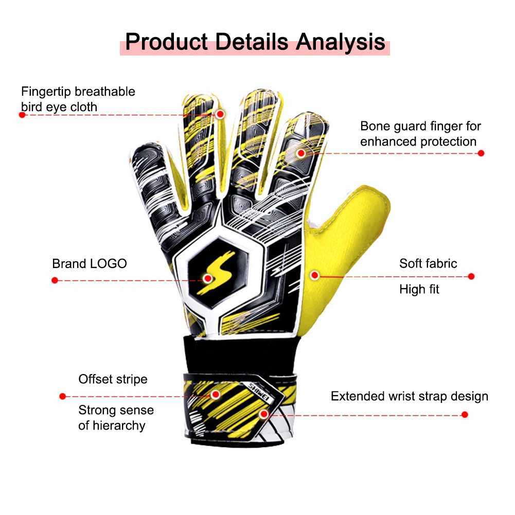 Soccer Goalkeeper Gloves Thickened Training Football Gloves Full Finger Hand Protection Breathable for Adults Children Teenagers XJ250606