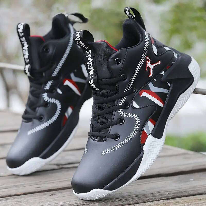 ddmyoutdoor Brand Professional Men S White Red Shoes Comfortable Casual Sneakers Anti Skid High Top Couple Women Basketball Boots Outdoor Outdoor Shoe