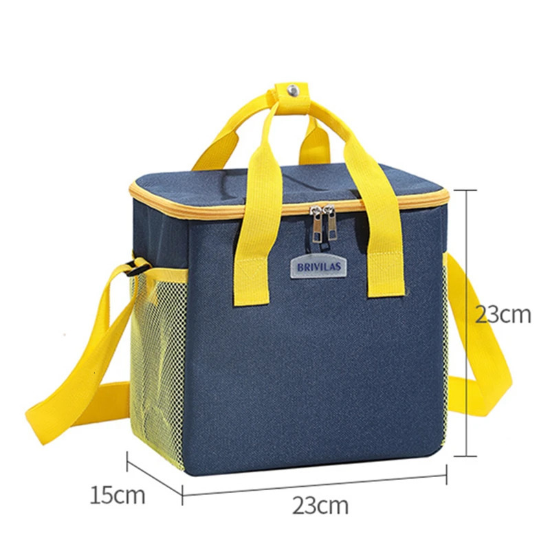Portable Large Capacity Lunch Bag Cute Durable Food Thermal Box Cooler Lunchbox Aluminum Foil Insulated Picnic Bags 250606