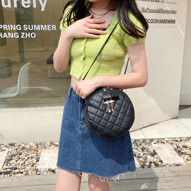 High quality brand high-quality new style free designer bag new small round handbag foreign trade wholesale quilted bag embroidered small bag new free