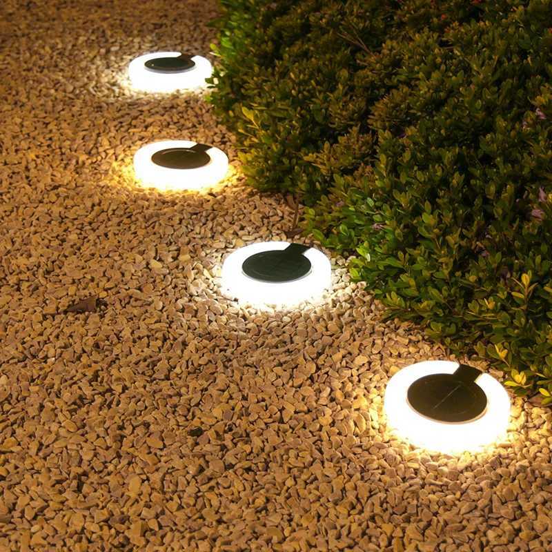1/4PCS Solar Lights Outdoor Waterproof Atmosphere Light Outdoor Buried Lamps Wall Lighting Lawn Lamp for Balcony Garden Decor XJ250606