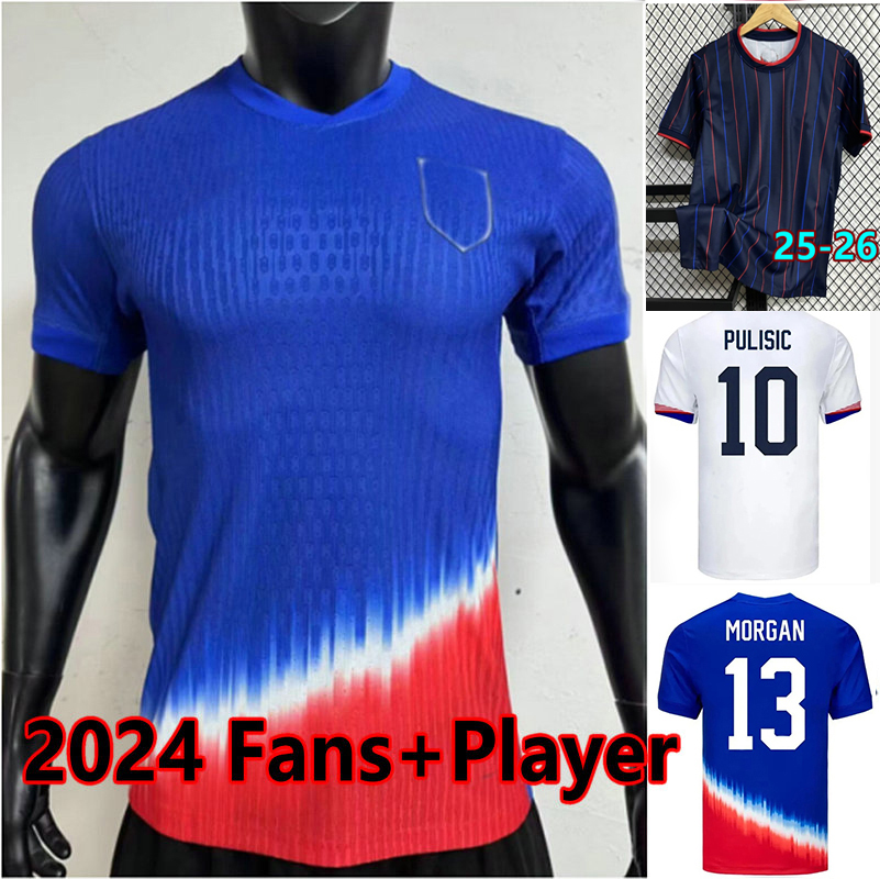 2025 2026 PULISIC Soccer Jerseys REYNA AARONSON WEAH 25 26 maillot de futol FERREIRA Balogun MORGAN ADAMS Us A Football shirt men kids set uniforms S-4XL