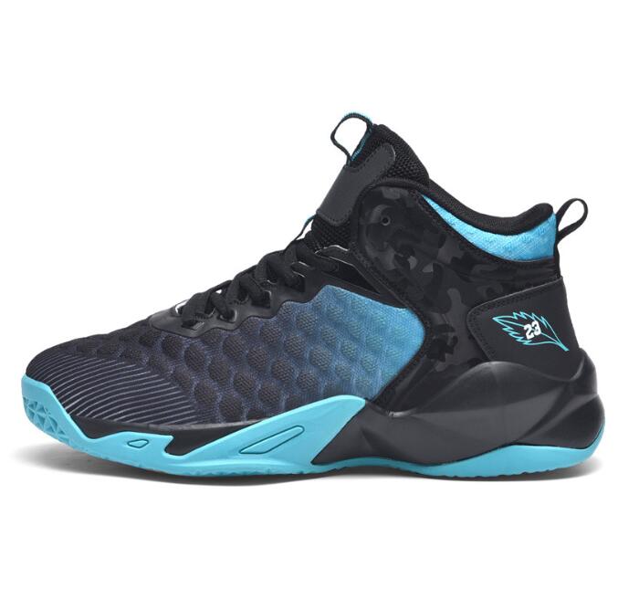 Four Seasons Men's Shoes Basketball Shoes Flyknit Mesh Breathable Mid Top Training Shoes Cross border Foreign Trade Men's Sports Shoes Z 6.5