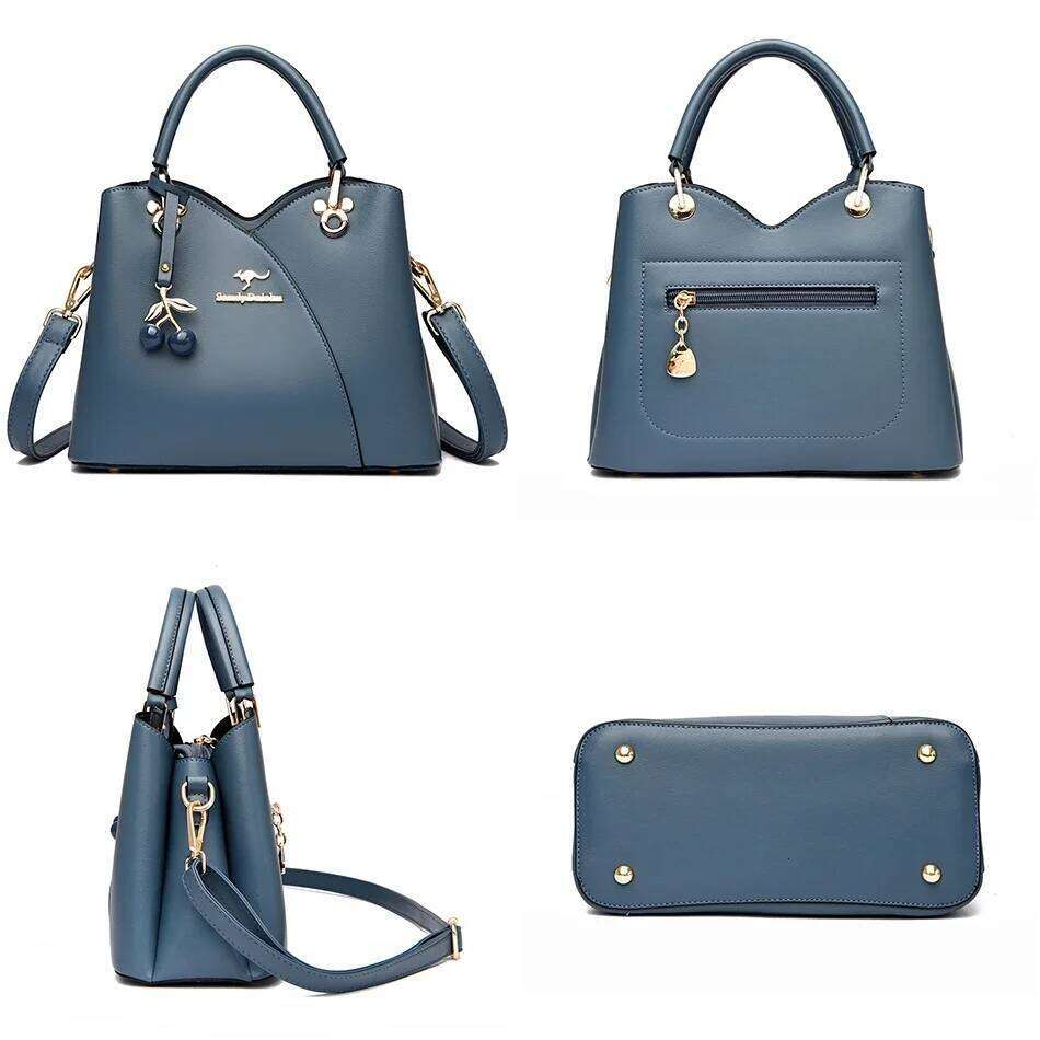 Designer 3 Layers Female Messenger Bags Ladies Crossbody Shoulder Tote Bag for Women 2024 Fashion New Handbag with Cherry