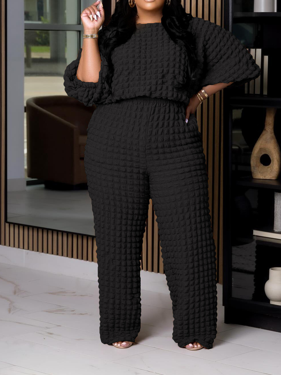 Fashion Casual Comfortable Loose Two-piece Plus Size Set