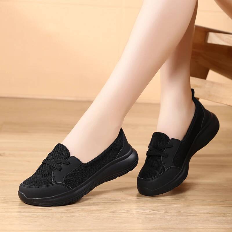 Ddmyoutdoor Ddmyoutdoor Women Platform Breathable Walking Mesh Flat Bottom Outdoor Casual Sports Vulcanized Shoes Zapatillas De Deporte Outdoor Shoes